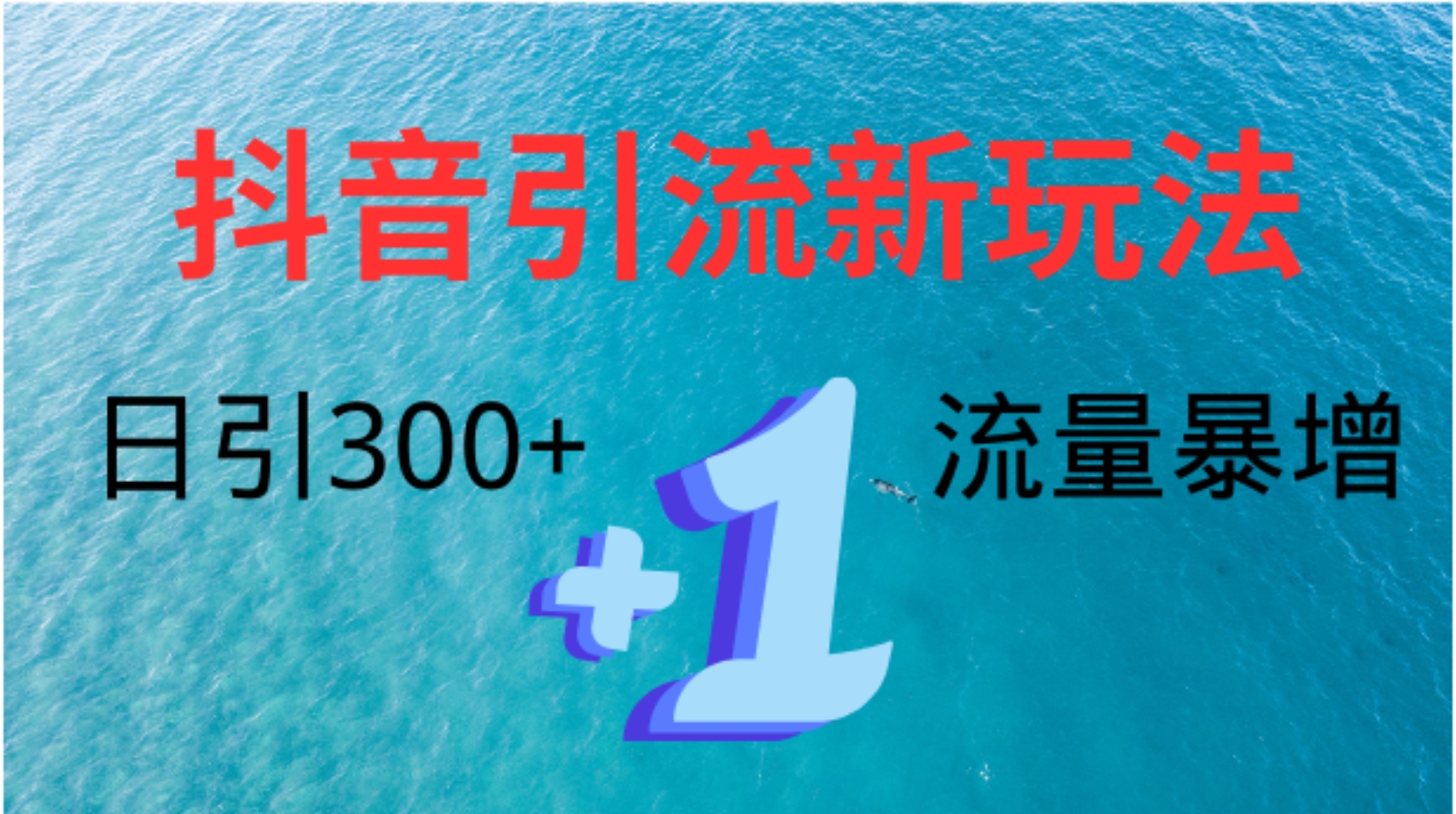 创业粉高效引流，抖音工具号玩法4.0，日引300+-蓝图副业