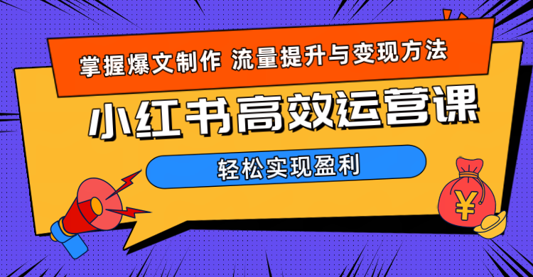价值980小红书运营操作指南-蓝图副业