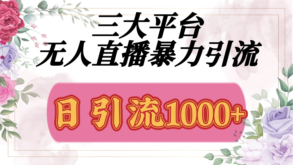 抖音，快手，视频号全平台通用，无人直播引流法，利用图片,模板,整套话术挂机全天支持矩阵操作，无限设备多开，超暴力引流，1000+高质量精准创业粉-蓝图副业