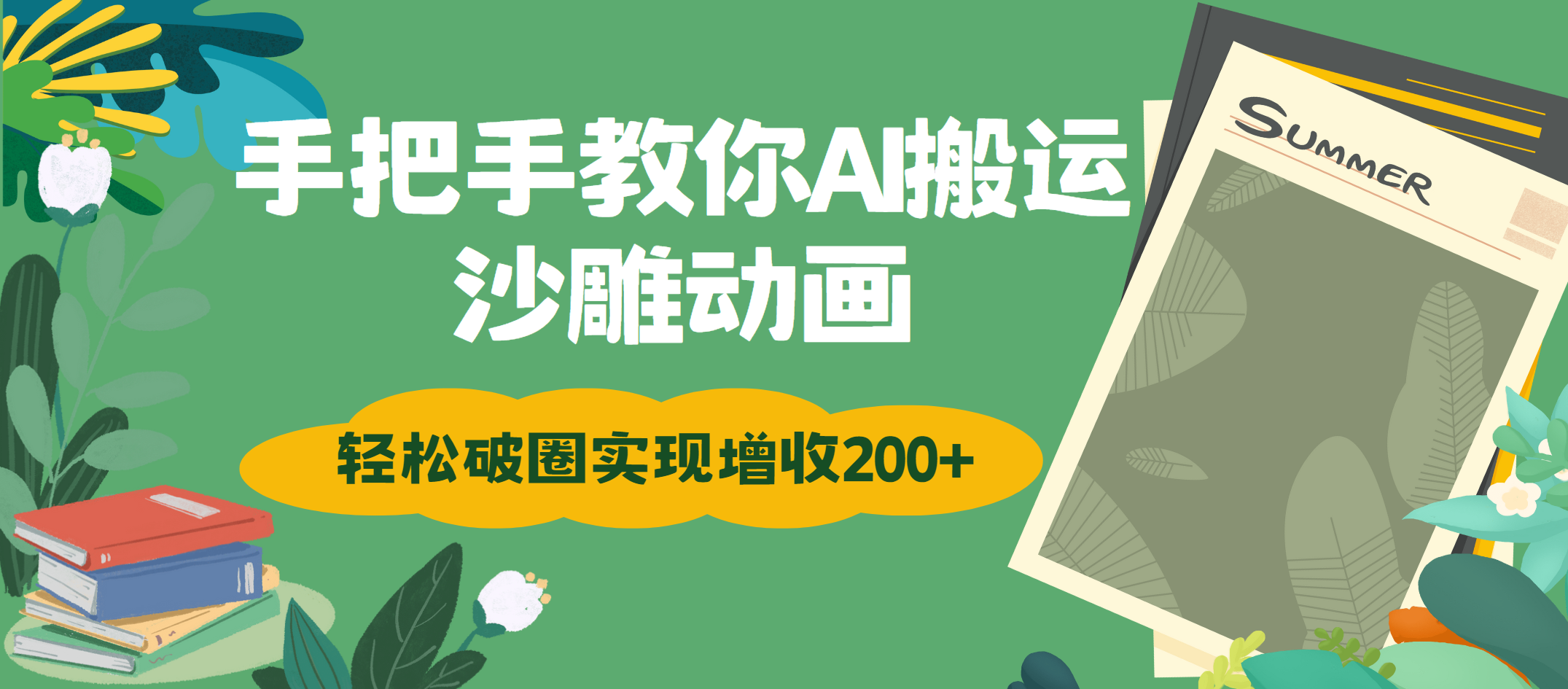 手把手教你用AI搬运沙雕动画轻松破圈实现增收200+-蓝图副业