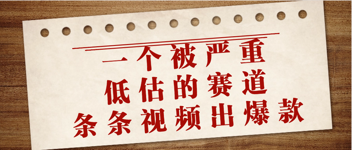 一个被严重低估的赛道，条条视频出爆款，一个月变现3万+-蓝图副业