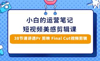 【副业项目3488期】短视频剪辑免费教学视频（小白也能学会的短视频美感剪辑课）-蓝图副业