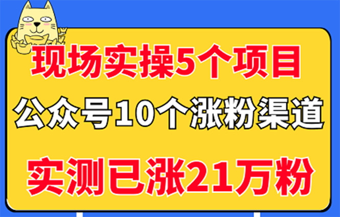 【副业项目3490期】公众号的10种矩阵引流的方法，实测已涨21万粉-蓝图副业