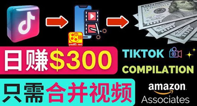 【副业项目3813期】搬运Tiktok短视频到Youtube赚钱，只需下载，合并视频，日赚300美元-蓝图副业