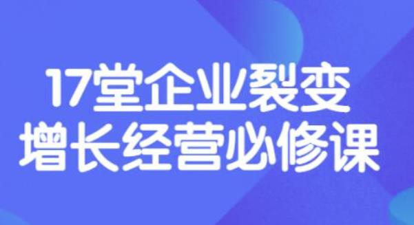 【副业项目3838期】张琦《盈利增长17堂必修课》企业裂变增长的经营智慧，带你了解增长的本质-蓝图副业