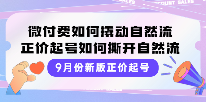 【副业项目4185期】新版正价起号，微付费如何撬动自然流，正价起号如何撕开自然流-蓝图副业