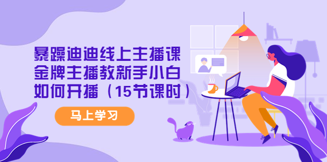 【副业项目4495期】暴躁迪迪线上主播课，金牌主播教新手小白如何开播（15节课时）-蓝图副业