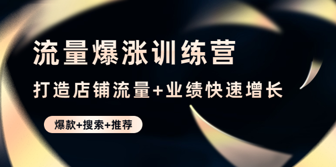 【副业项目4741期】流量爆涨训练营：打造店铺流量+业绩快速增长 (爆款+搜索+推荐)-蓝图副业