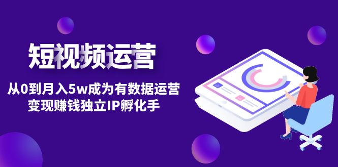 【副业项目4975期】短视频自然流IP第2期：从0到月入5w成为有数据运营变现赚钱独立IP孵化手-蓝图副业