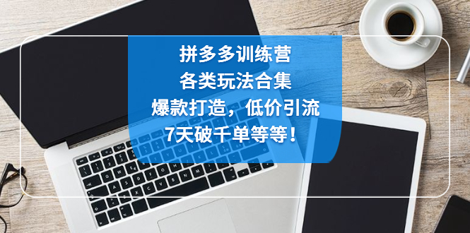 【副业项目4925期】拼多多训练营：各玩法合集，爆款打造，低价引流，7天破千单等等-蓝图副业