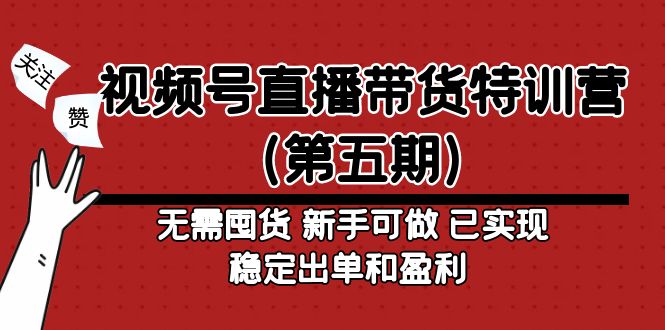 【副业项目5139期】视频号直播带货特训营（第五期）无需囤货 新手可做 已实现稳定出单和盈利-蓝图副业