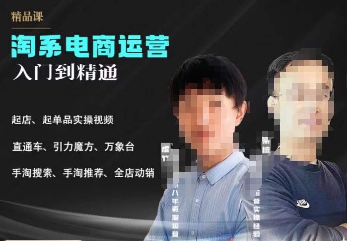 【副业项目6098期】2023手淘搜索实操课+体系化课程，​起店起单品实操视频课程-蓝图副业