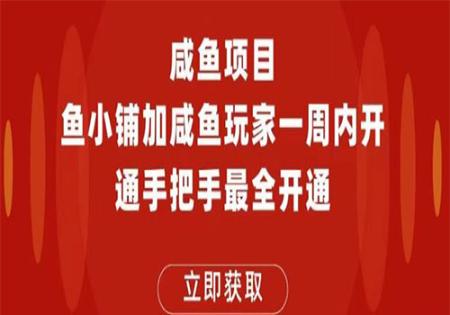 【副业项目6067期】2023闲鱼项目鱼小铺加闲鱼玩家认证一周内开通，手把手最全开通-蓝图副业