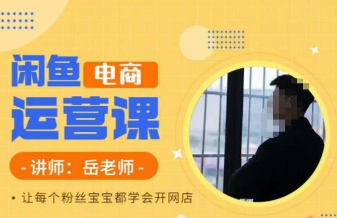 【副业项目6829期】岳老师·闲鱼电商运营课，让每个粉丝宝宝都学会开网店-蓝图副业