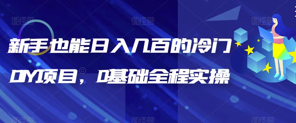 【副业项目6865期】新手也能日入几百的冷门DIY项目，0基础全程实操【揭秘】-蓝图副业