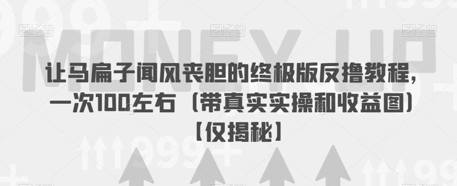 【副业项目6849期】让马扁子闻风丧胆的终极版反撸教程，一次100左右（带真实实操和收益图）【仅揭秘】-蓝图副业
