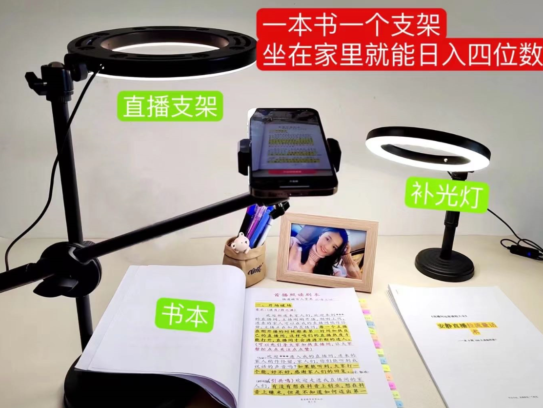 【副业项目6941期】抖音小白直播课堂 一本书 一个支架 坐在家里就能日入四位数-蓝图副业