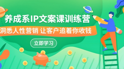 【副业项目7107期】IP文案课训练营，文案心法的天花板 洞悉人性营销-蓝图副业