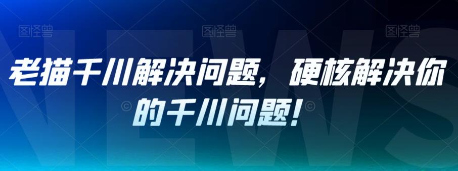 【副业项目7379期】老猫千川解决问题，硬核解决你的千川问题！-蓝图副业