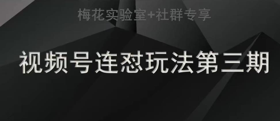 【副业项目7573期】梅花实验室社群连怼玩法第三期轻原创玩法+测素材方式-蓝图副业