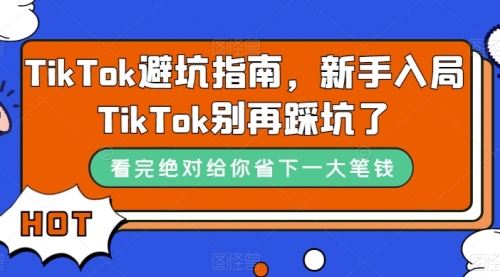【副业项目7678期】TikTok·避坑指南，新手入局Tk别再踩坑了-蓝图副业