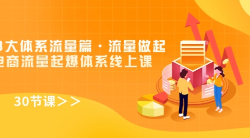 【副业项目7860期】8大体系流量篇·流量做起，电商流量起爆体系线上课（30节课）-蓝图副业