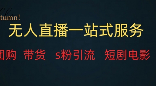 【副业项目7968期】无人直播全套服务，变现稳定-蓝图副业