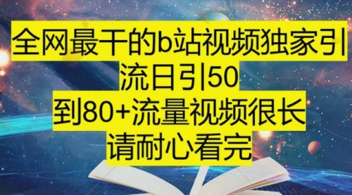 【副业项目8241期】B站引流详细教程，附带资源入口-蓝图副业
