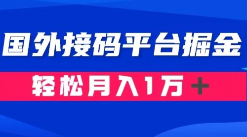 【副业项目8281期】通过国外接码平台掘金卖账号： 单号成本1.3，利润10＋，轻松月入1万＋-蓝图副业