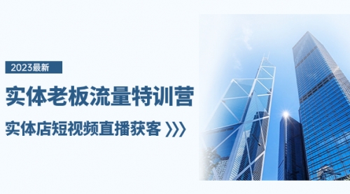 【副业项目8329期】实体老板-流量特训营，实体店短视频直播获客-蓝图副业