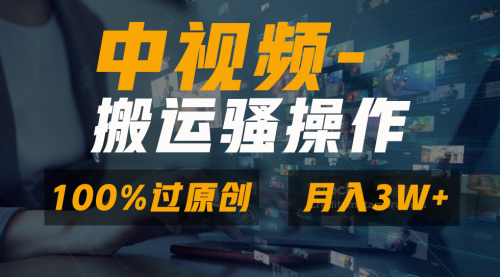 【副业8948期】无脑双重去重原创视频，100%中视频+视频号分成计划-蓝图副业