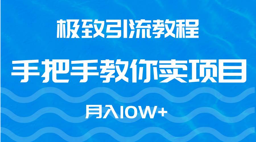 极致引流教程，手把手教你卖项目，月入10W+-蓝图副业