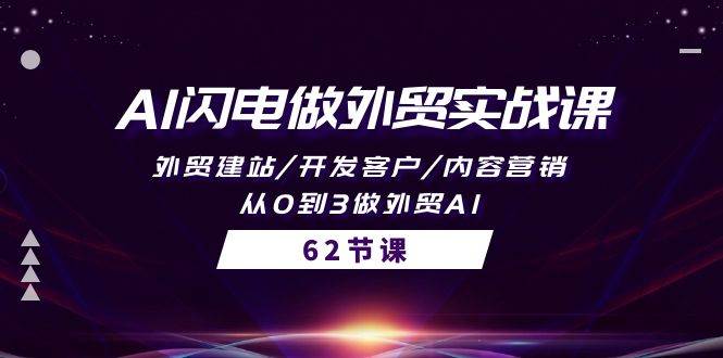 AI闪电做外贸实战课，外贸建站/开发客户/内容营销/从0到3做外贸AI-62节-蓝图副业