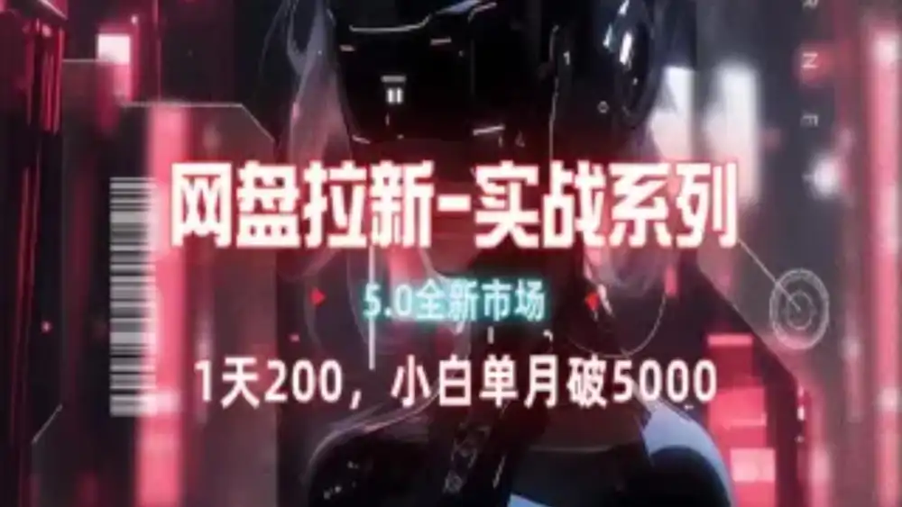网盘拉新注册渠道和拉新步骤+细节技巧-蓝图副业
