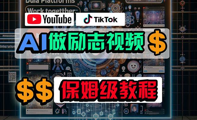 利用AI制作励志视频，在YouTube和TikTok赚钱，小白可做（附工具）-蓝图副业