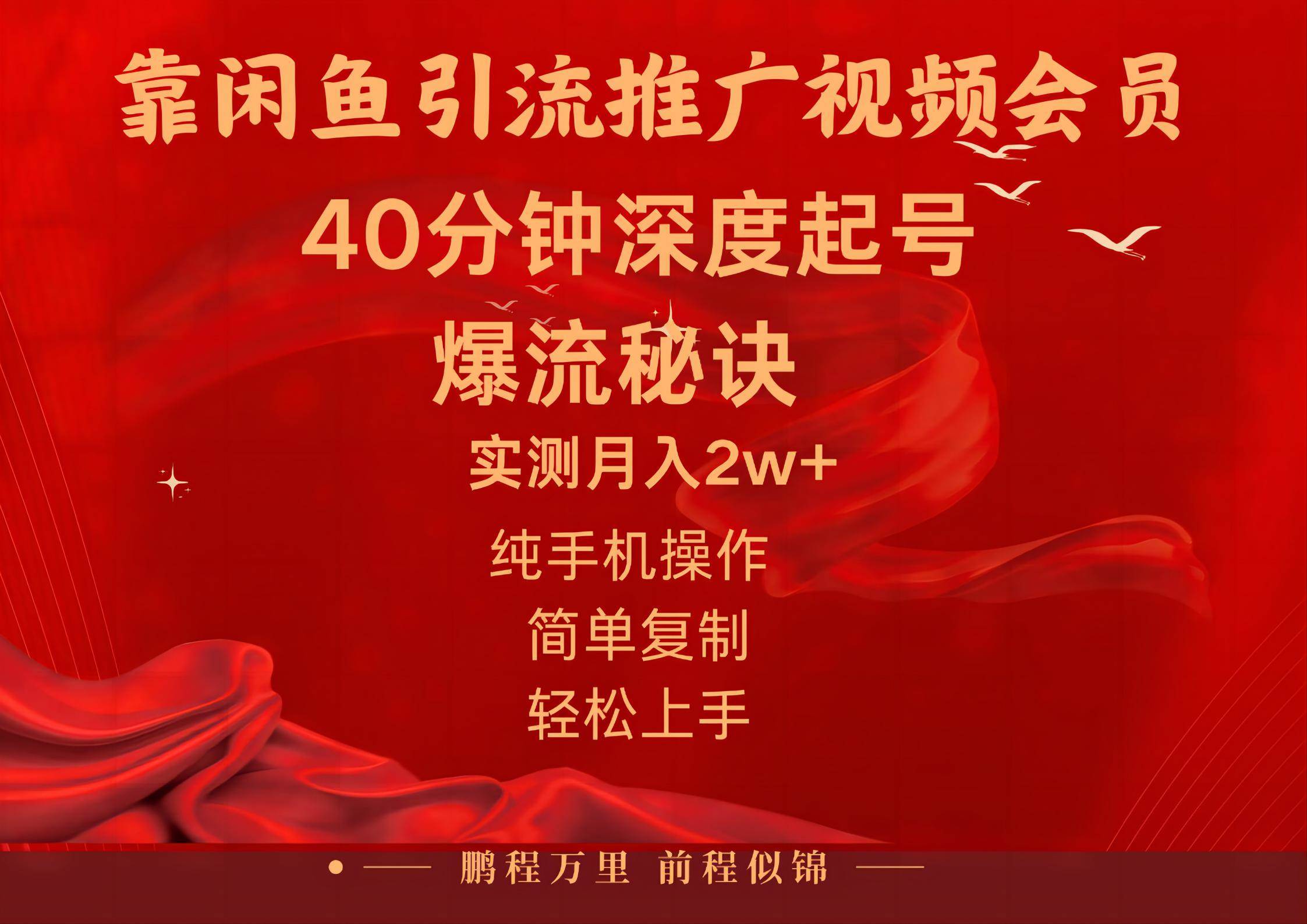 闲鱼暴力引流推广视频会员，能做到日入2W+，操作简单-蓝图副业