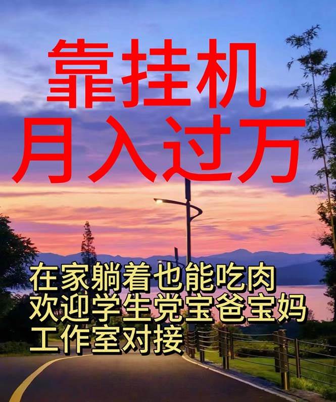 靠挂机，日入1000+，躺着也能吃肉，电脑手机都可挂-蓝图副业