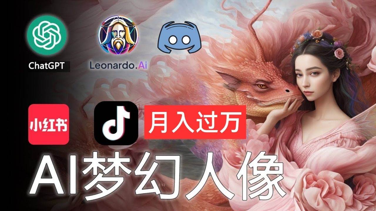 AI摄影梦幻人像：零基础也能月入过万的秘密-蓝图副业