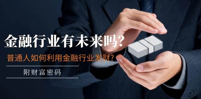 某付费文章：金融行业有未来吗？普通人如何利用金融行业发财?(附财富密码)-蓝图副业