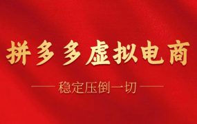 拼多多虚拟电商,单人操作10家店,单店日盈利100+-蓝图副业