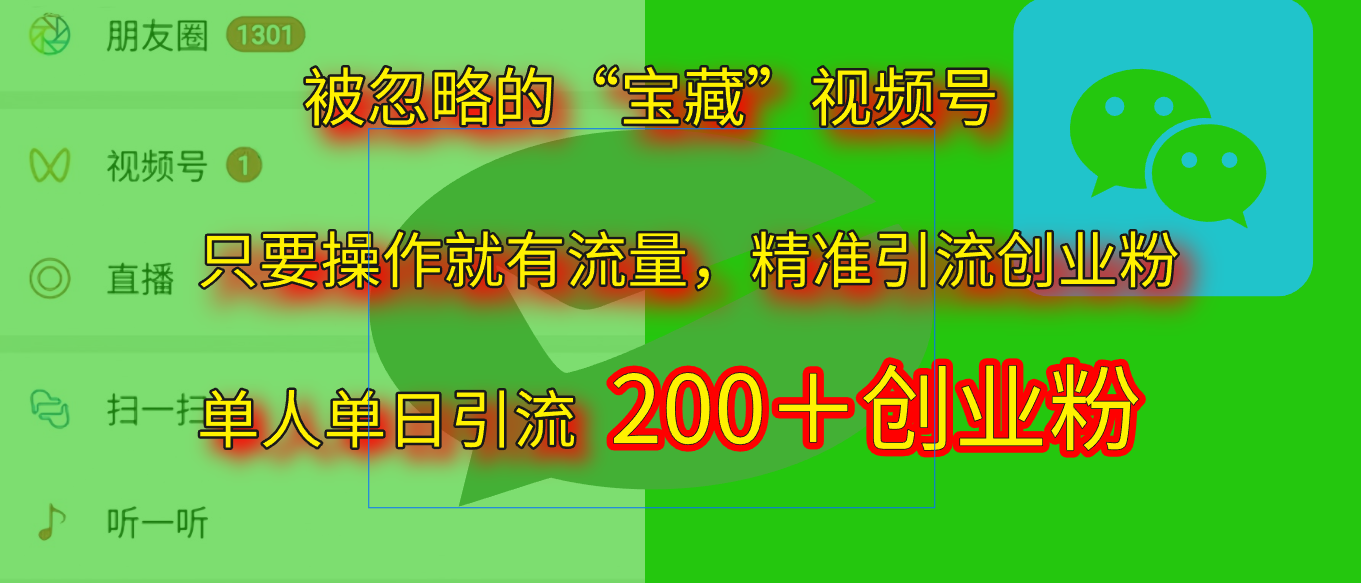 2025.5月最新被忽略的“宝藏”视频号，精准日引流200+-蓝图副业