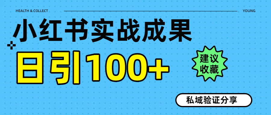实战成果！小红书图文引流日引100+私域流量经验分享-蓝图副业