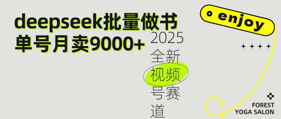 2025最新视频号项目 如何用Deepseek快速批量制作书单号 日入1000＋-蓝图副业