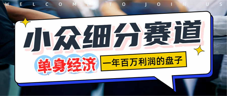 单身经济赛道，一天1000+-蓝图副业