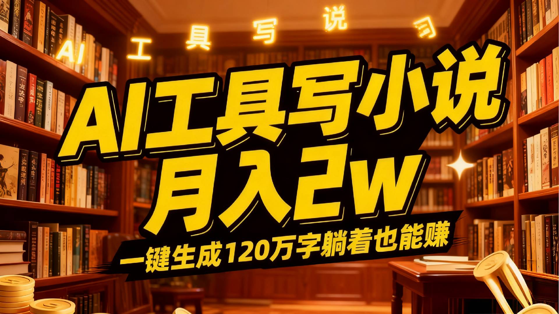 2026年AI工具写小说,一键生成120万字，躺着也能赚，月入2w+-蓝图副业
