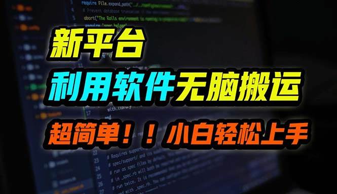 B站平台用软件无脑搬运，月赚10000+，小白也能轻松上手-蓝图副业